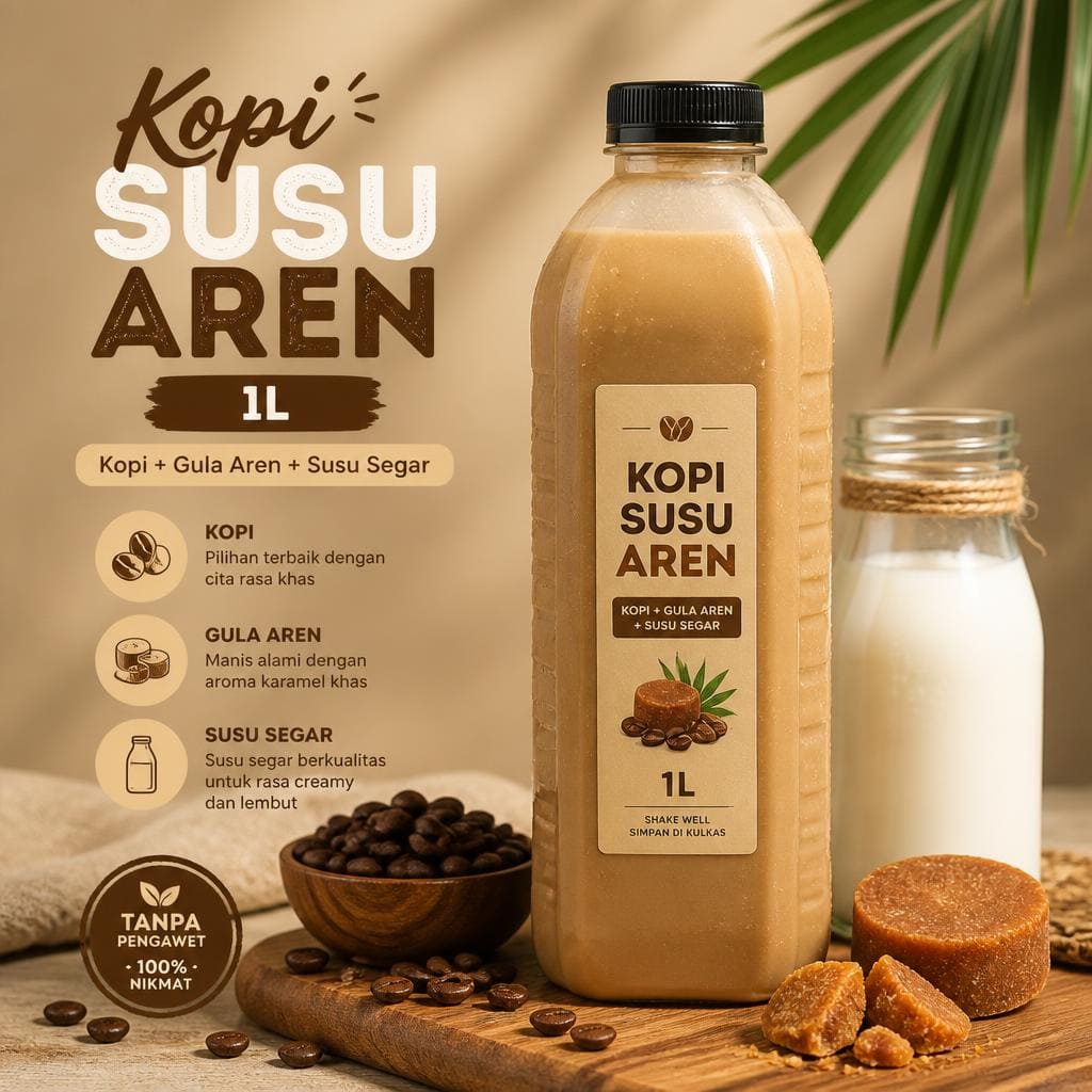 Kopi Susu Aren 1L dari Kopi Kisah Kita